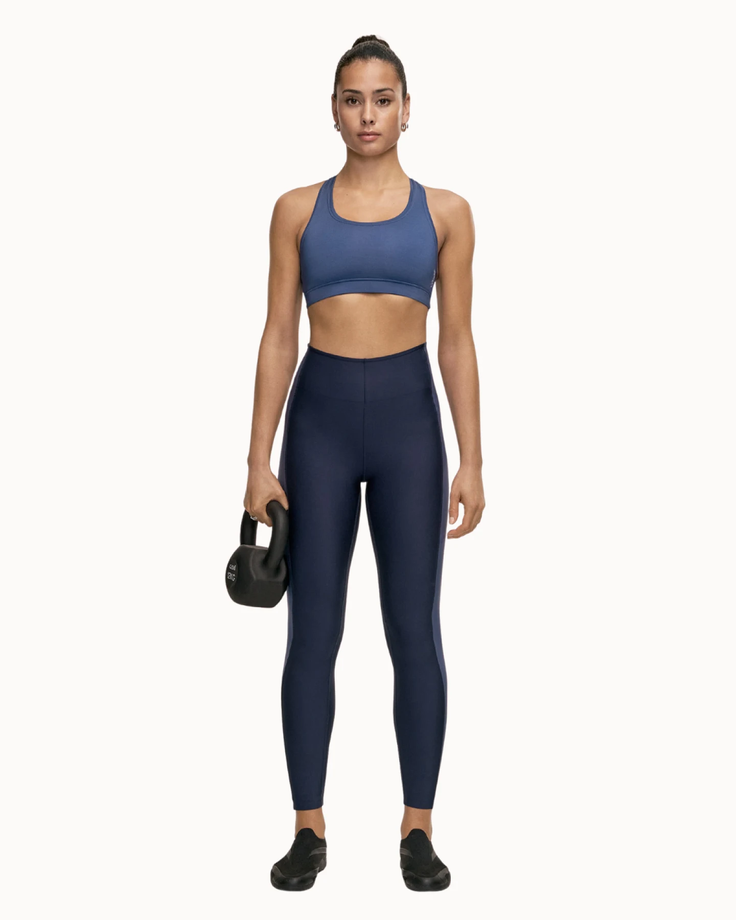 Casall Shaped Block High Waist Leggings - Core Blue L – Ansicht 2