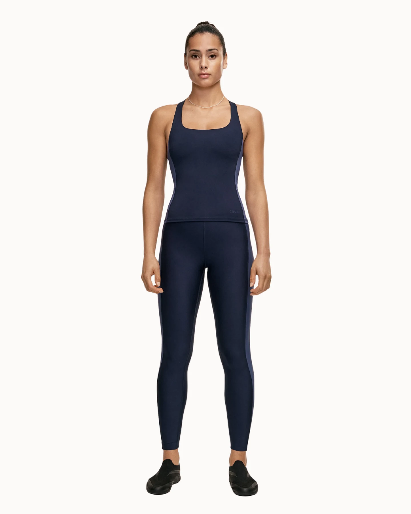 Casall Shaped Block High Waist Leggings - Core Blue M – Ansicht 6