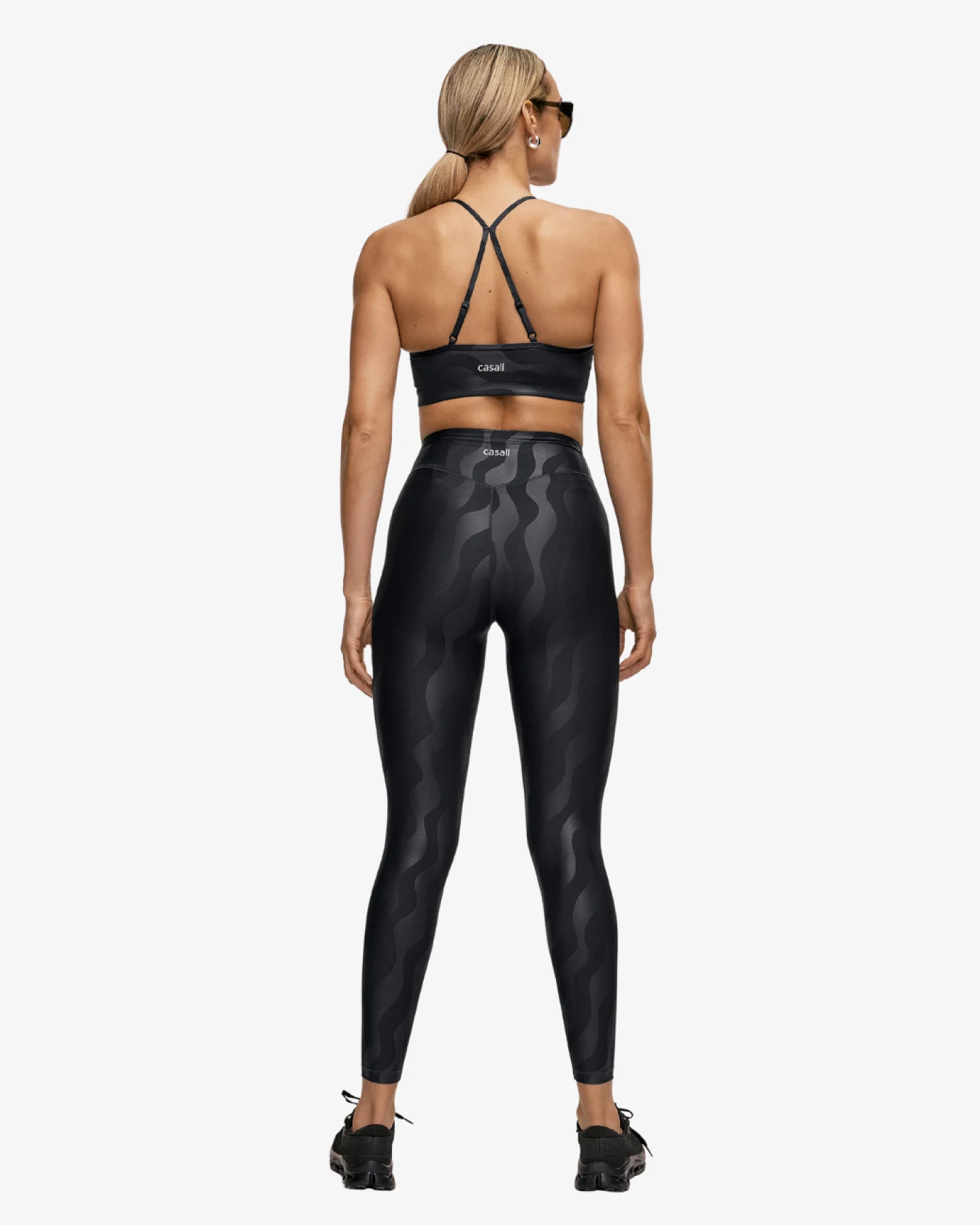 Casall Heat Printed High Waist Leggings - Black Geo L – Ansicht 4