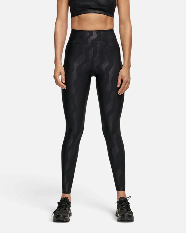 Casall Heat Printed High Waist Leggings - Black Geo M