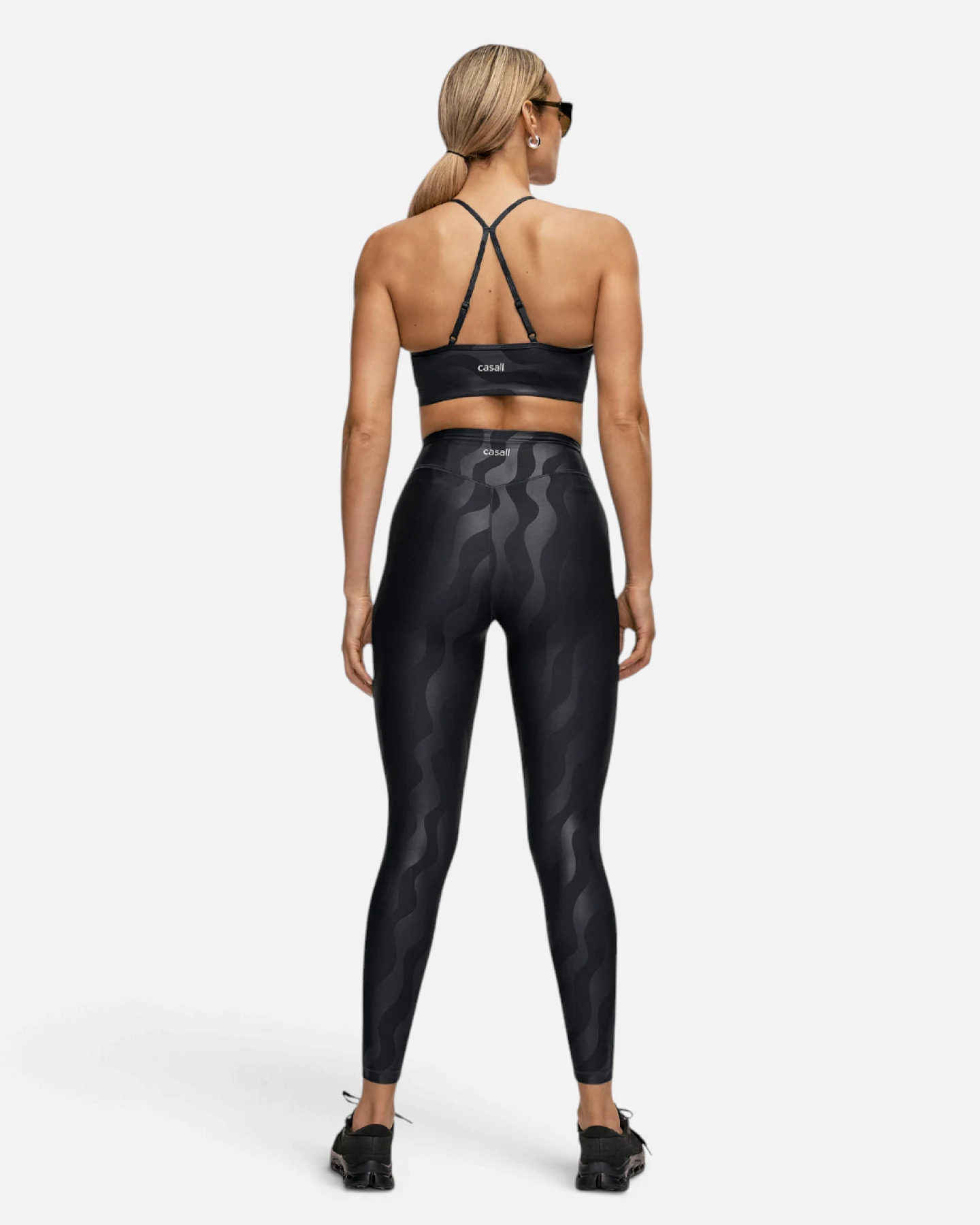 Casall Heat Printed High Waist Leggings - Black Geo S – Ansicht 4