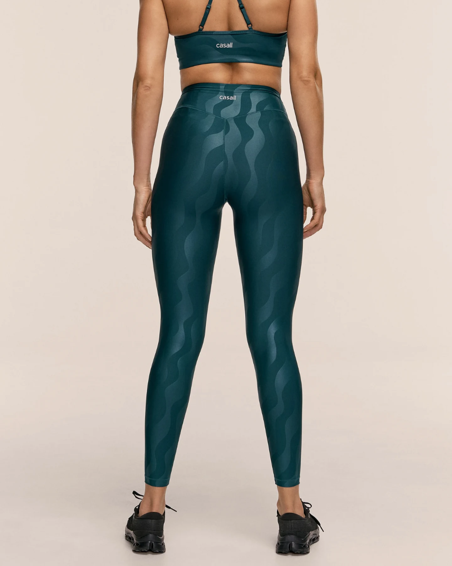 Casall Heat Printed High Waist Tights Ocean Geo S – Ansicht 3
