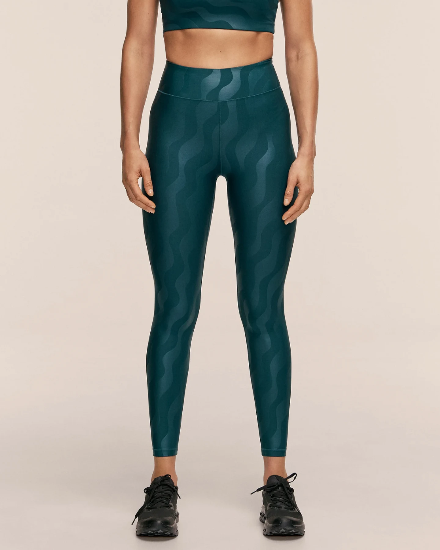Casall Heat Printed High Waist Tights Ocean Geo S – Ansicht 4
