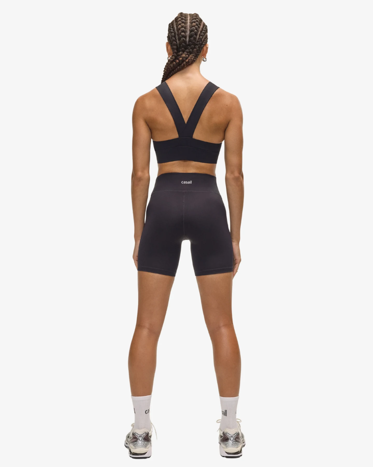 Casall Essential Regular Waist Biker - Black S – Ansicht 5