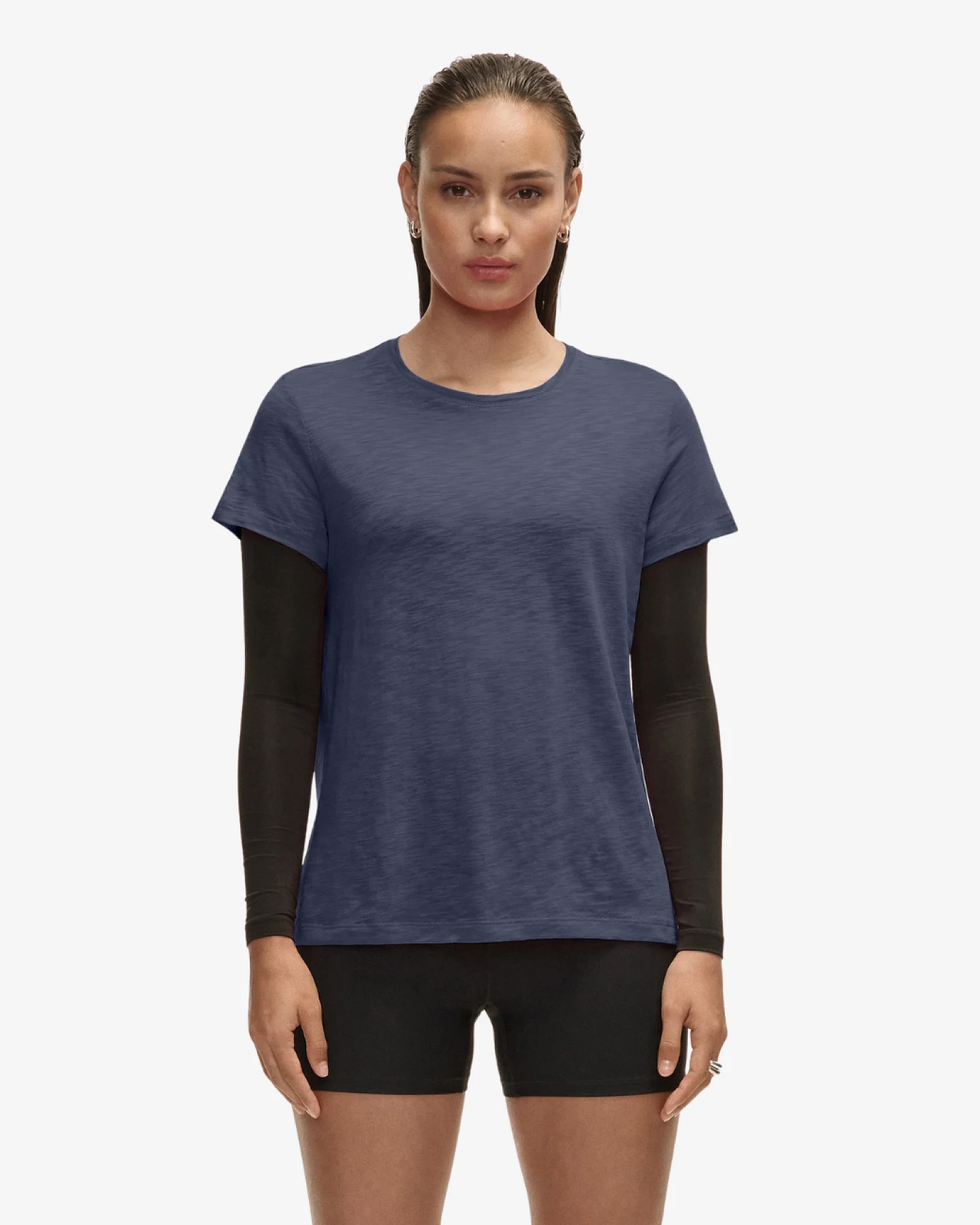 Casall Soft Texture Tee - Core Blue M – Ansicht 2
