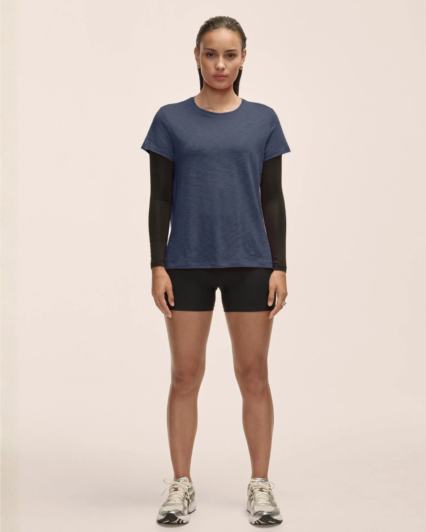 Casall Soft Texture Tee - Core Blue M – Ansicht 4