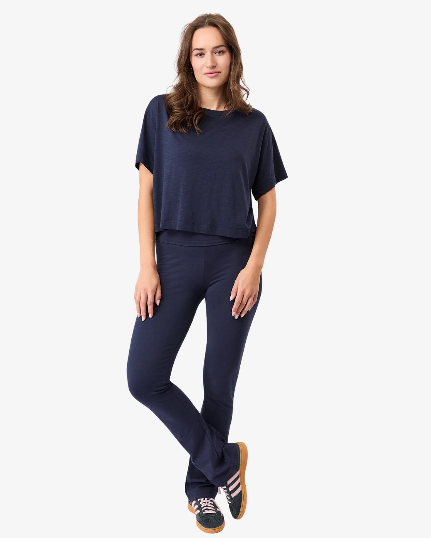 Mandala Yogahose Classic Rolldown - Night Sky S – Ansicht 2