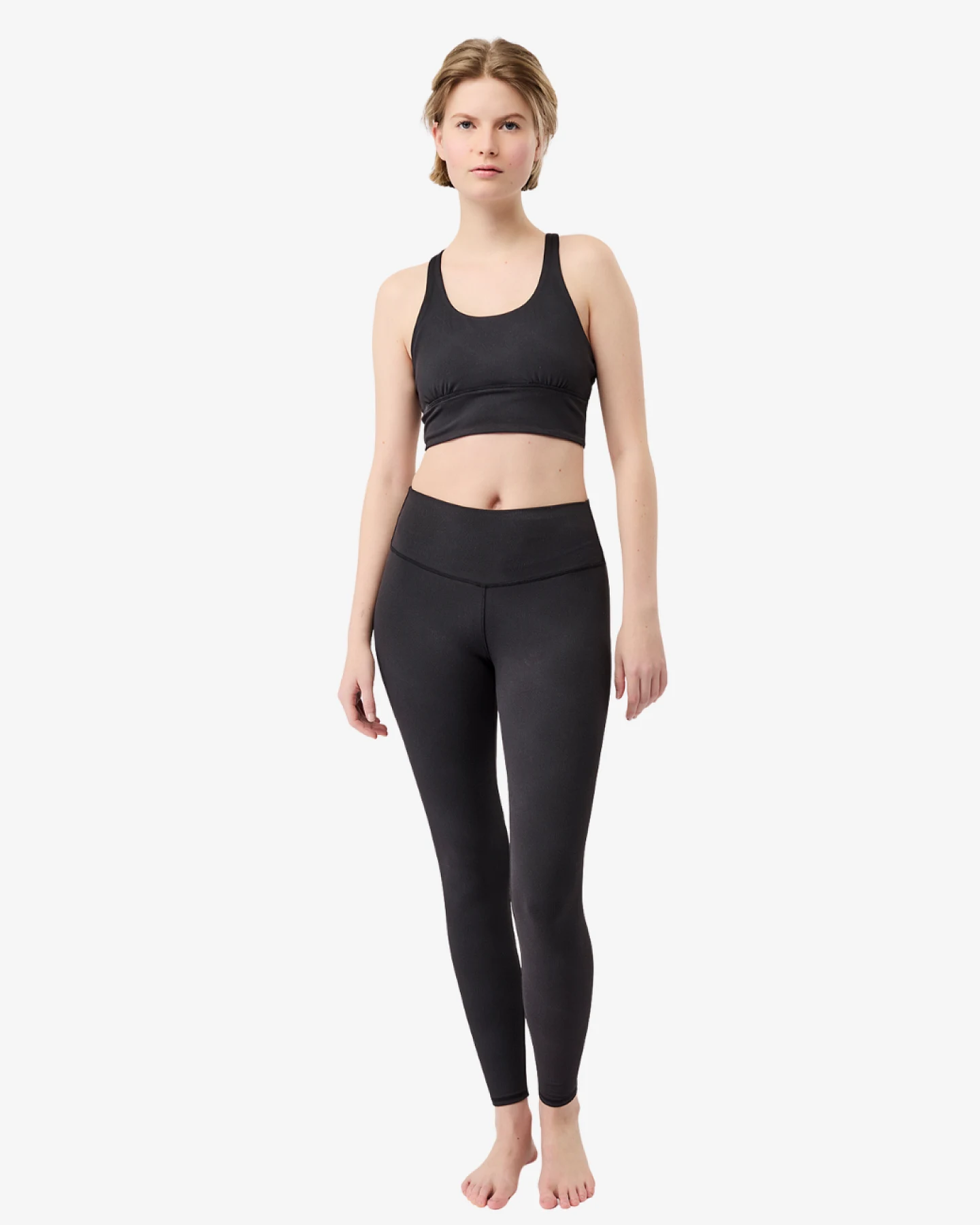 Mandala Monoprinted Leggings - Monochrome M – Ansicht 2