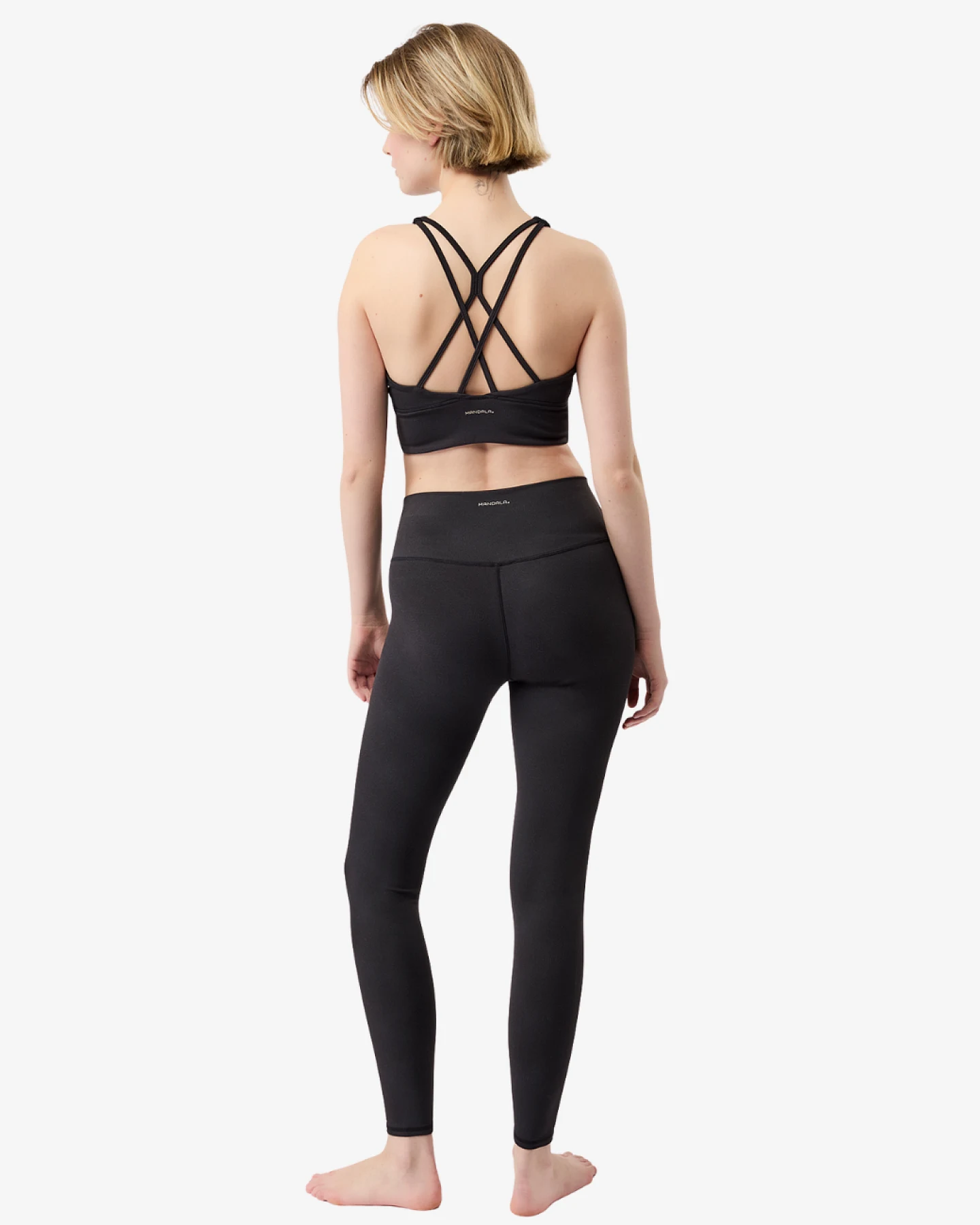 Mandala Monoprinted Leggings - Monochrome M – Ansicht 5