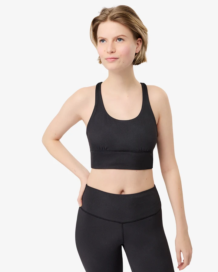 Mandala Monoprinted Bra - Monochrome L