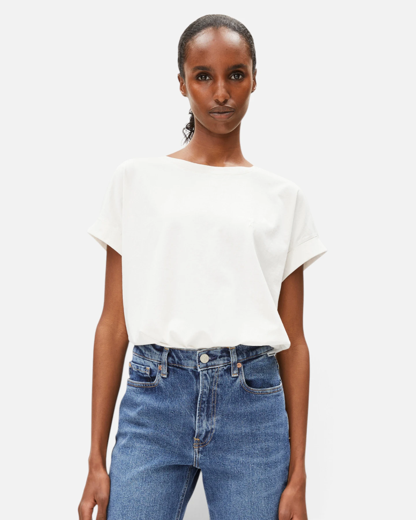 Armedangels T-Shirt IDAARA - White M – Ansicht 2