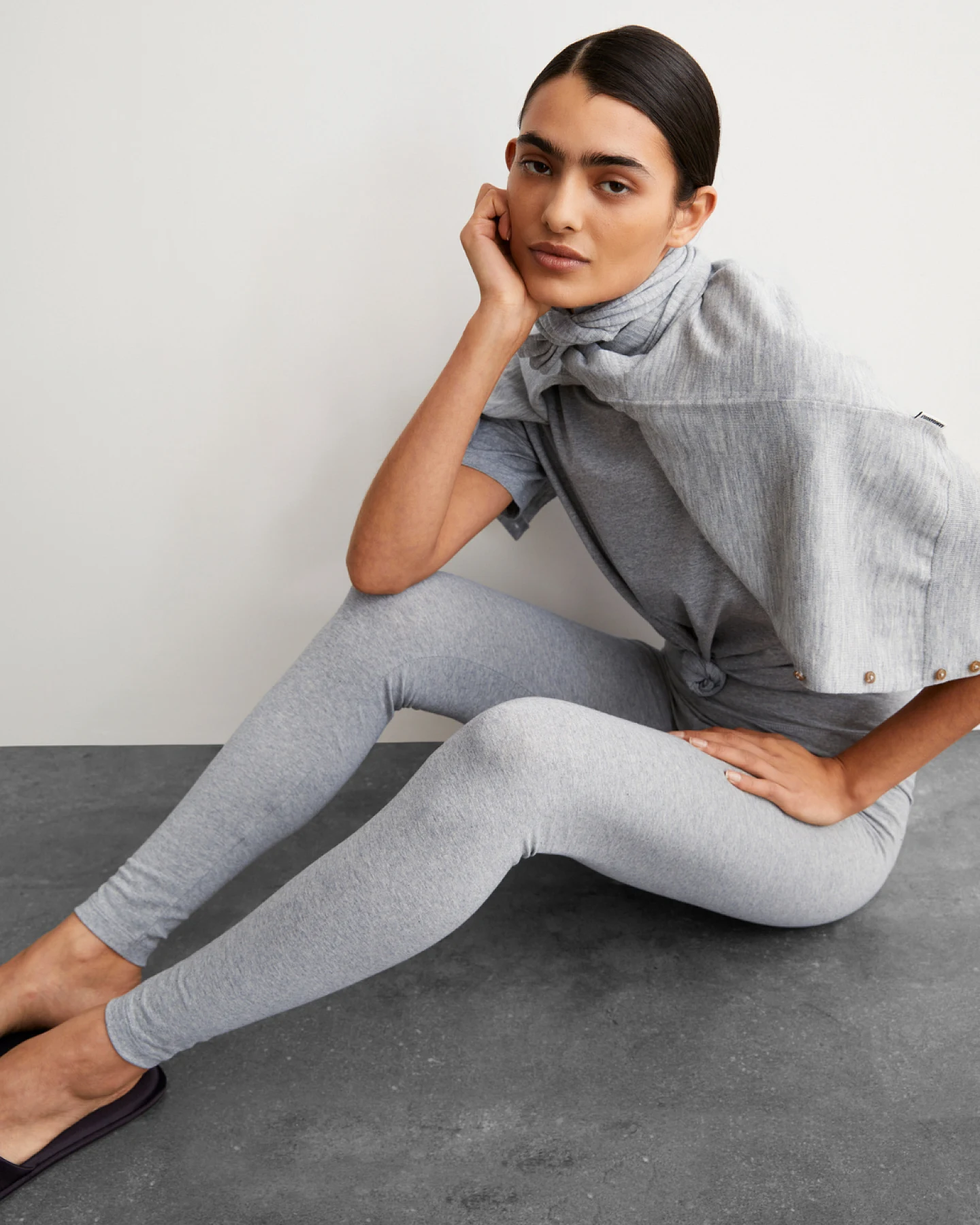 Armedangels Leggings FARIBAA - Silver Melange L – Ansicht 3