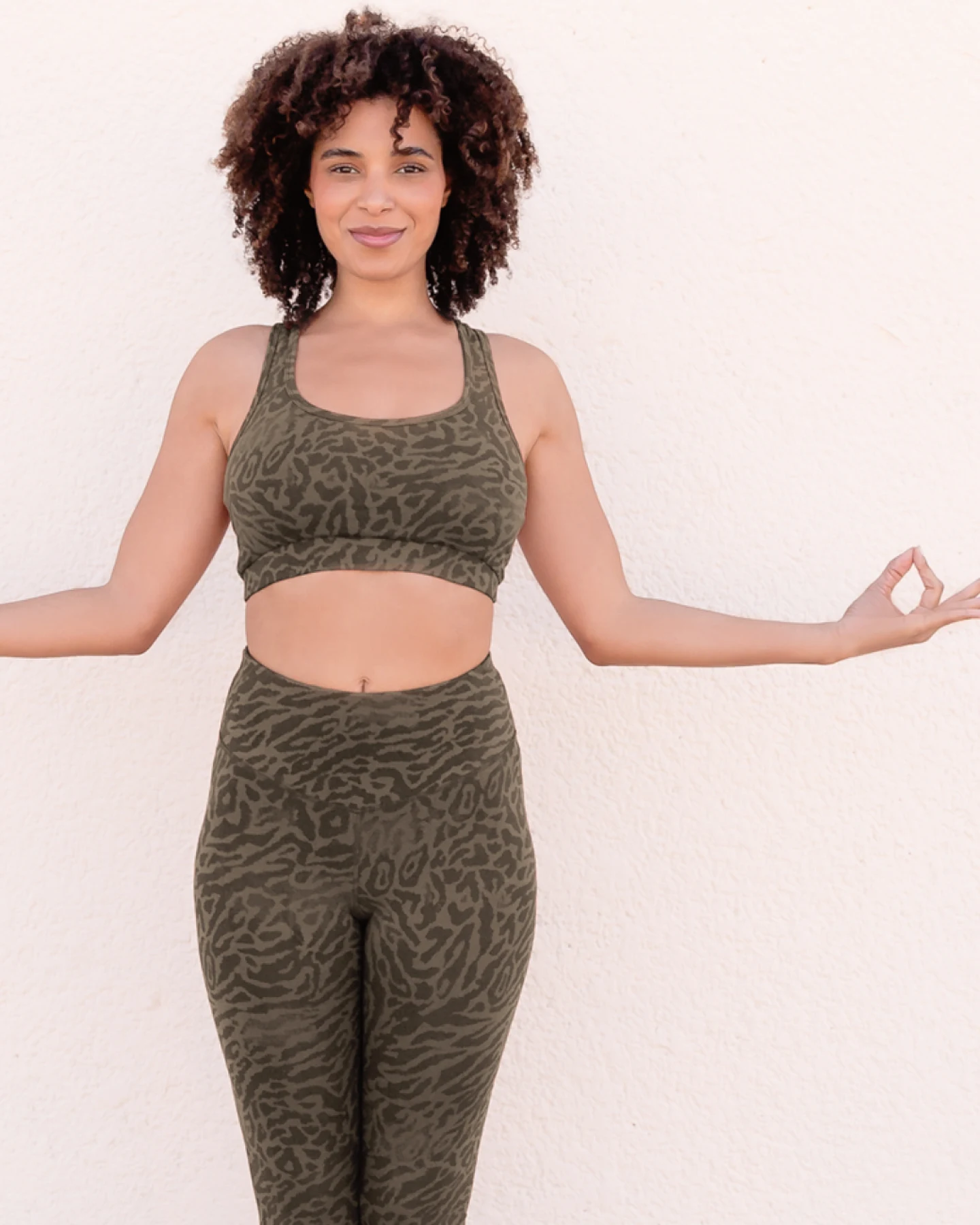 Jaya Organics Bra Gloria Leo - Olive Leopard S – Ansicht 2