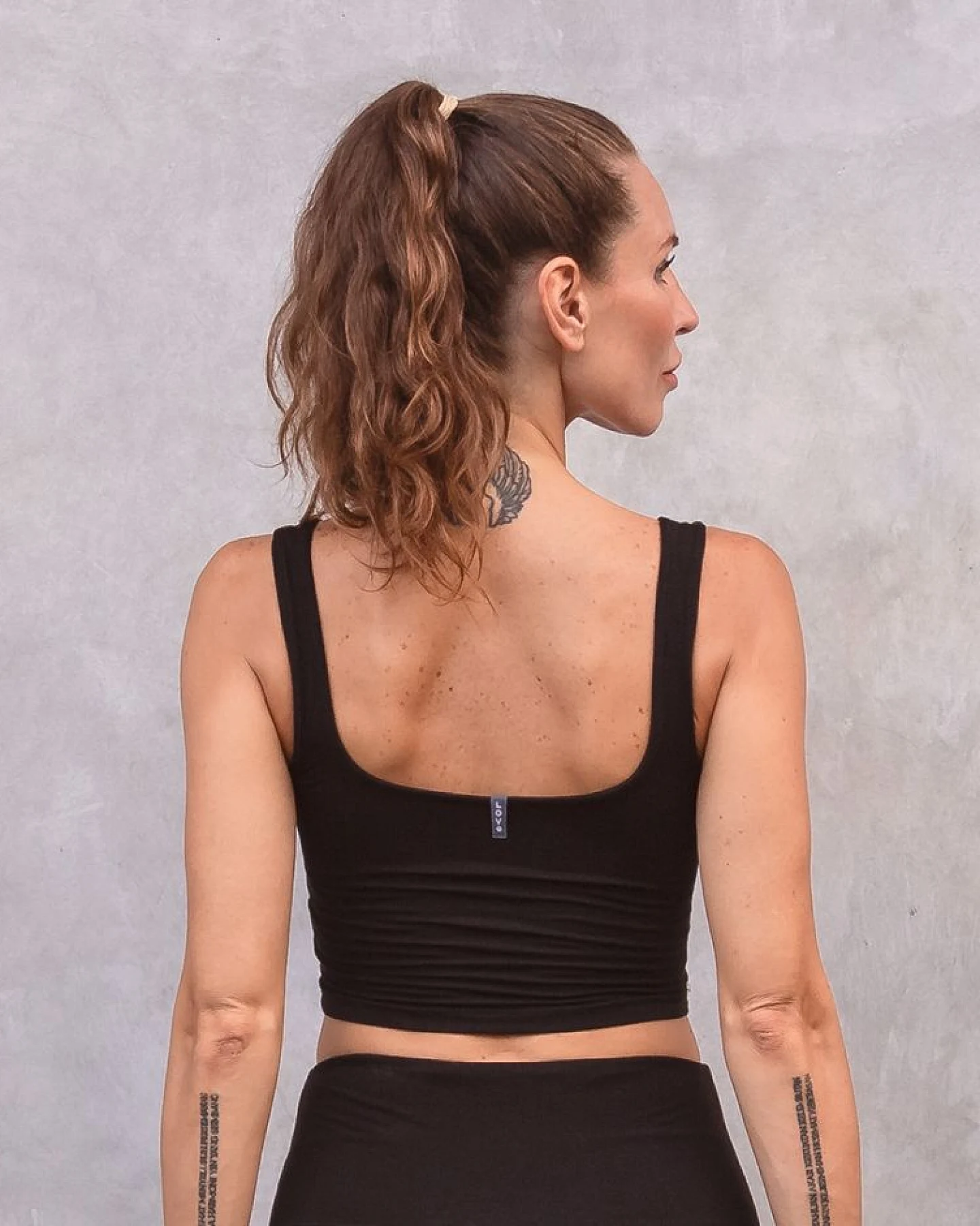Jaya Organics Croptop Janine - Black M – Ansicht 2