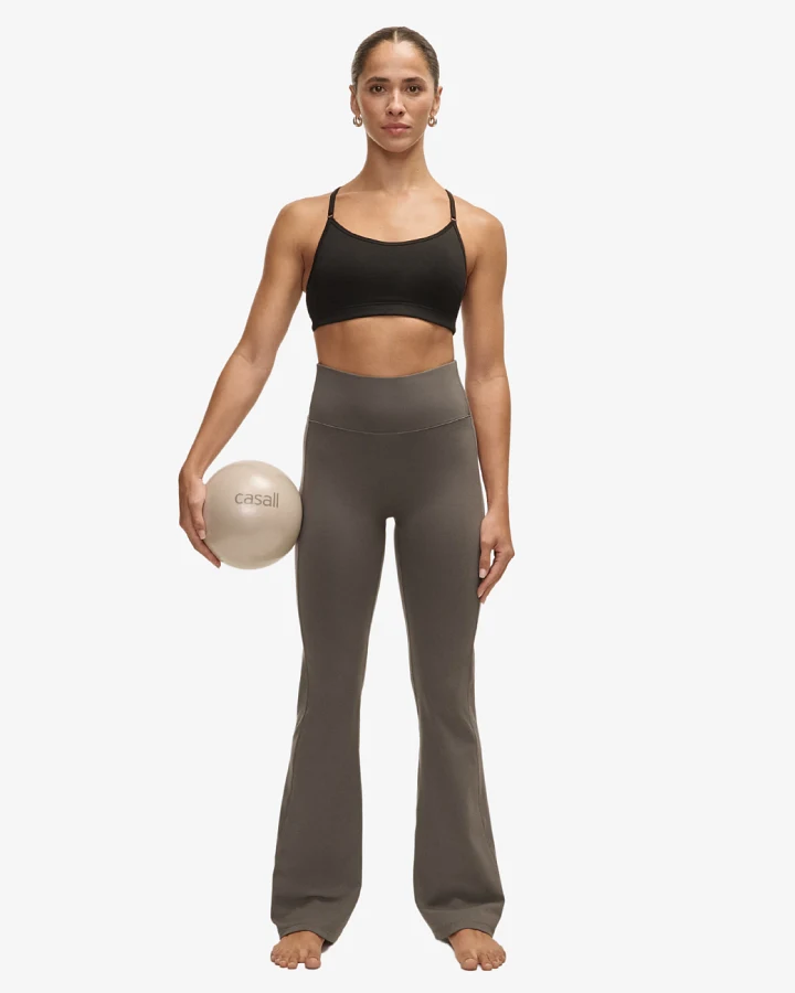Casall Soft Touch Flared Pants - Dk Grey L