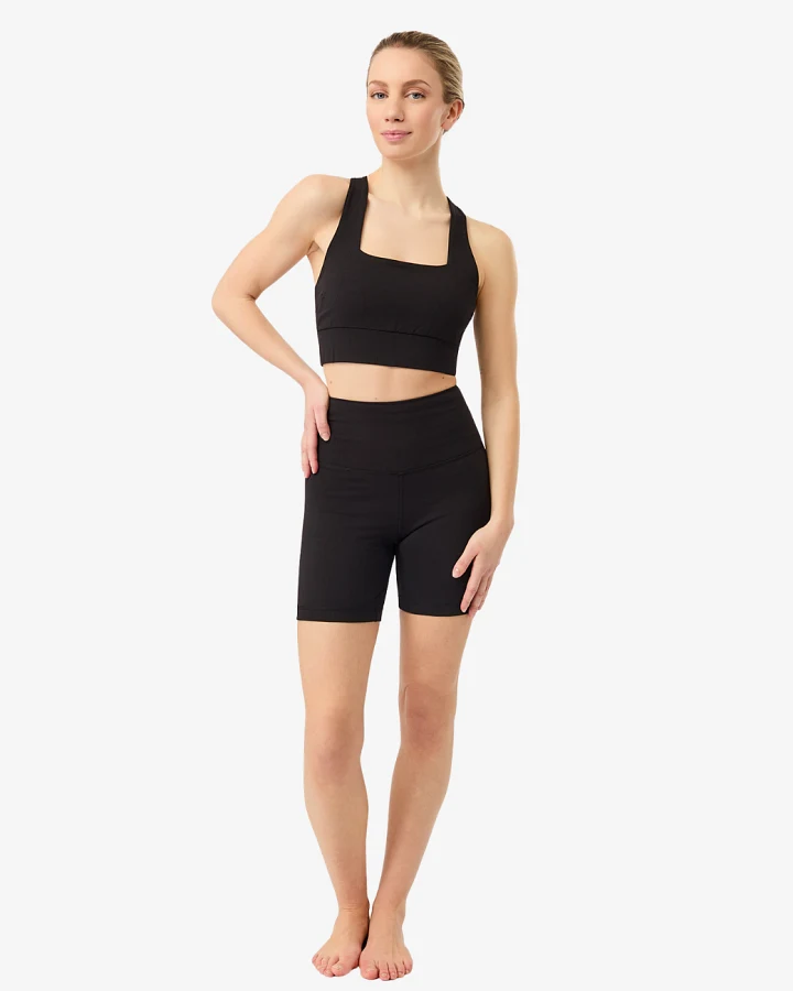 Mandala Biker Shorts - Black L
