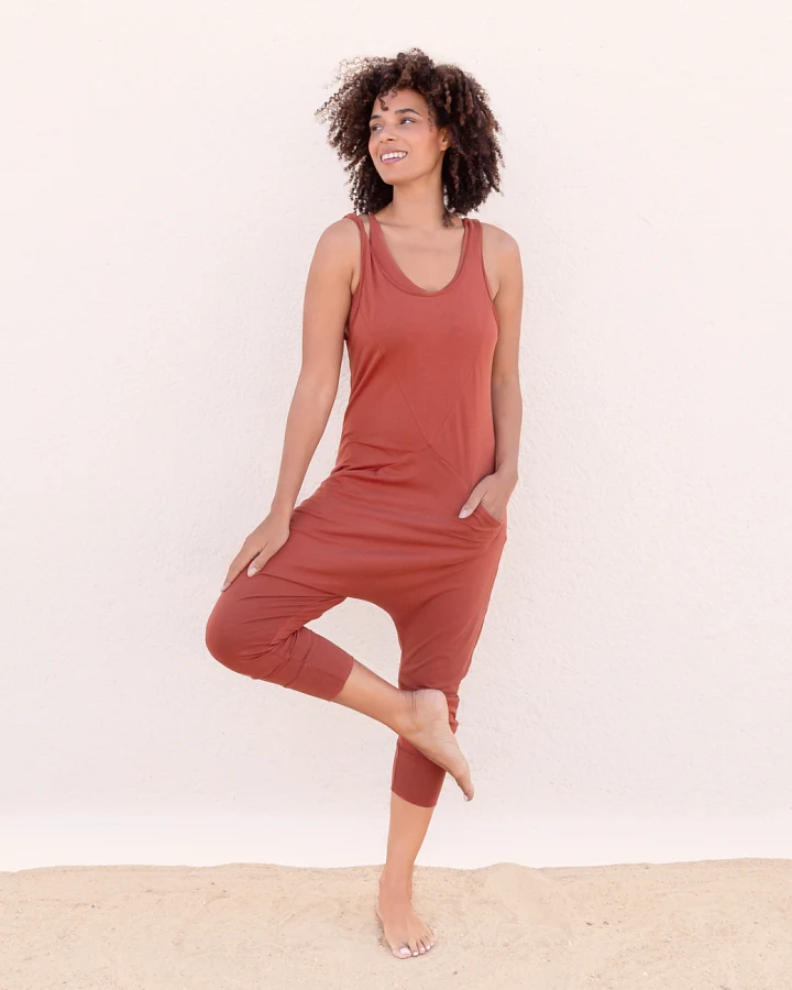 Jaya Organics Jumpsuit Tori - Cinnamon L