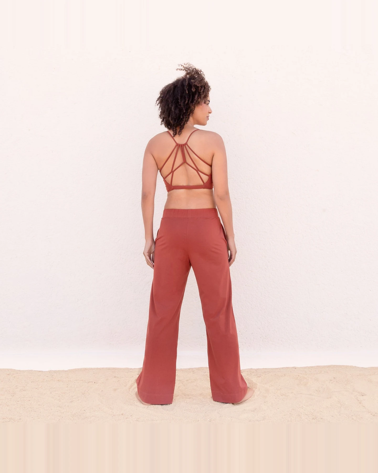 Jaya Organics Yogahose Kairo - Cinnamon M – Ansicht 2