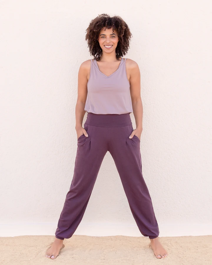 Jaya Organics Yogahose Joelle - Plum L