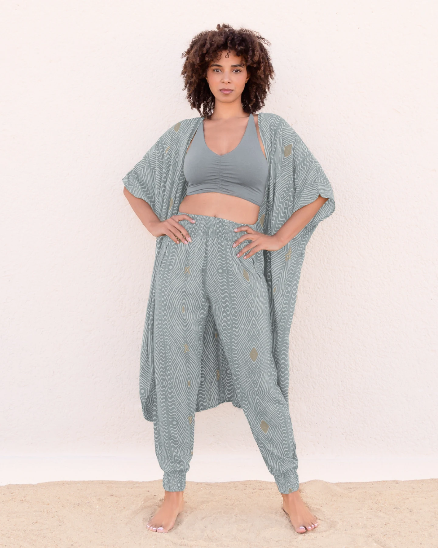 Jaya Organics Yogahose Ananda - Zumba Agave S – Ansicht 2