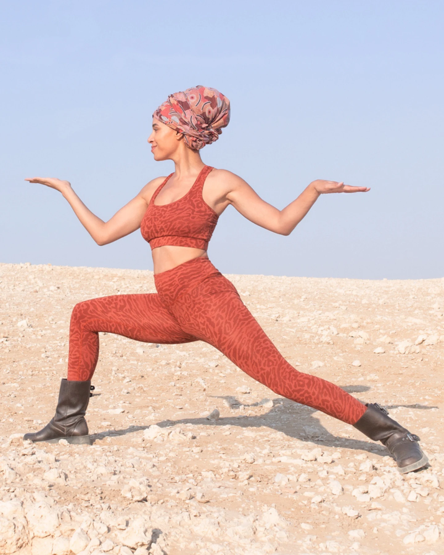 Jaya Organics Leggings Leona - Cinnamon Leopard M – Ansicht 3