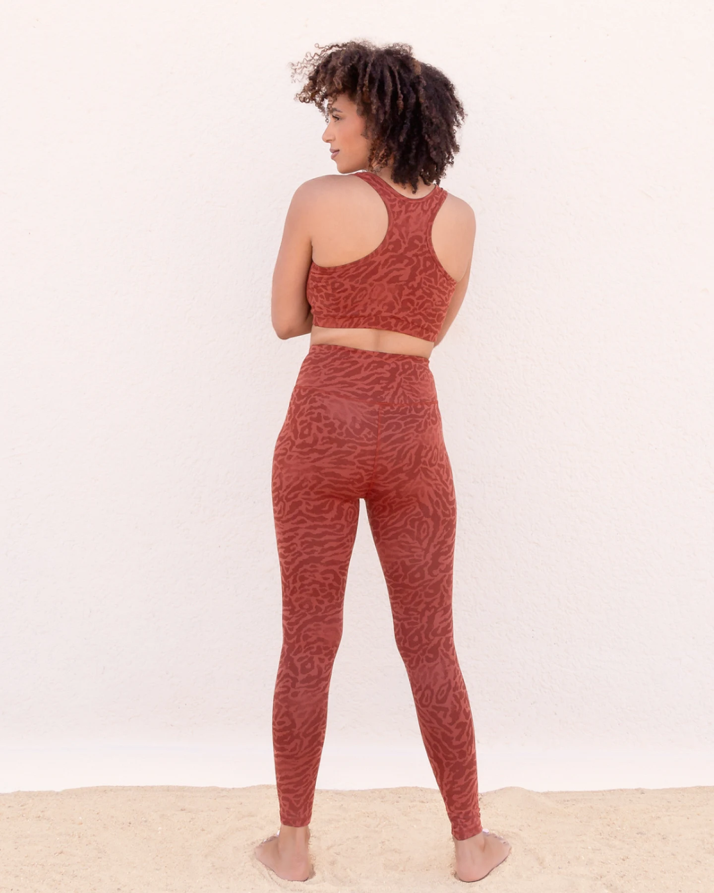 Jaya Organics Leggings Leona - Cinnamon Leopard S – Ansicht 2