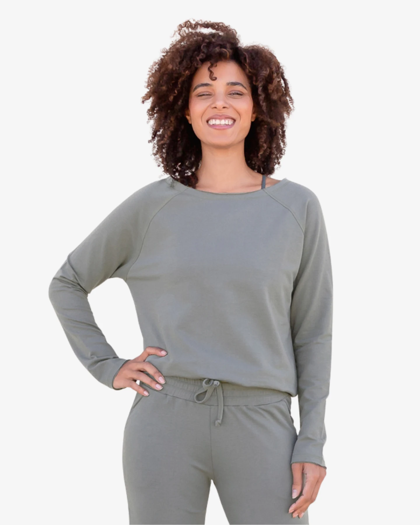 Jaya Organics Sweater Julia - Agave S – Ansicht 2