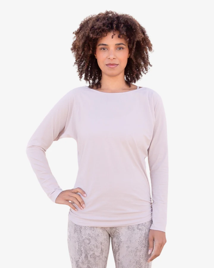 Jaya Organics Langarmshirt Yanti - Creme S