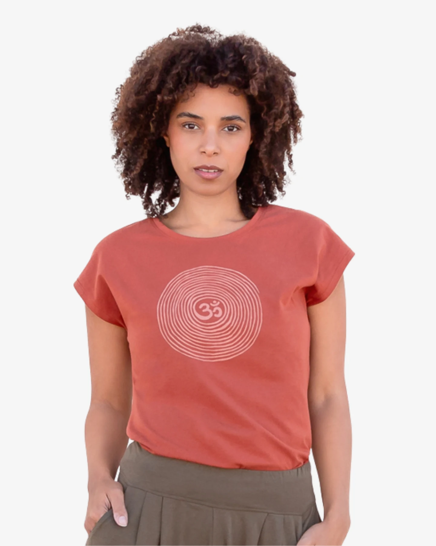 Jaya Organics T-Shirt Om Tencel - Cinnamon M – Ansicht 2