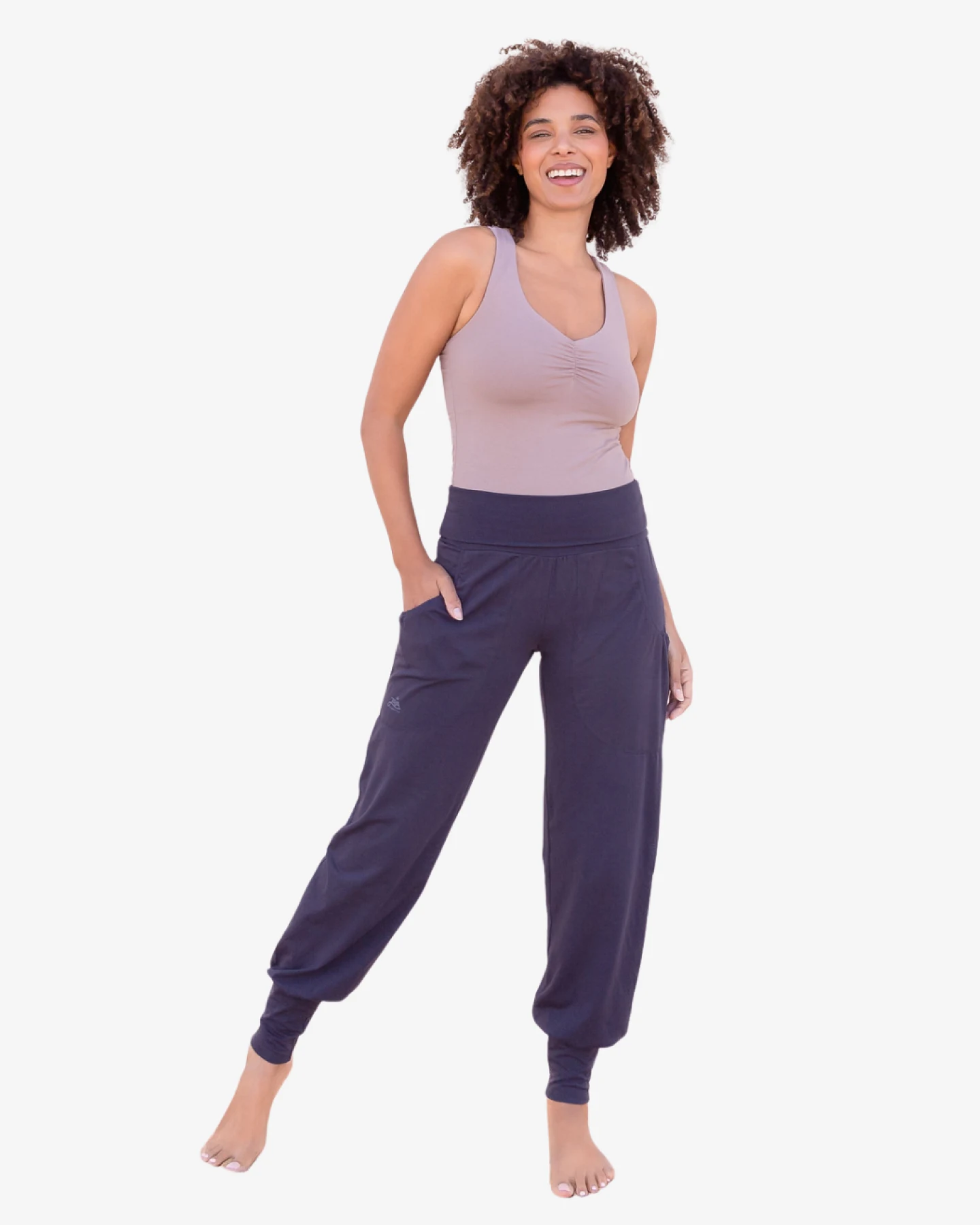 Jaya Organics Top Nouri - Taupe S – Ansicht 2