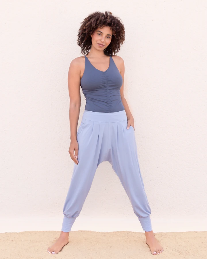 Jaya Organics Top Nicole - Bluegrey L