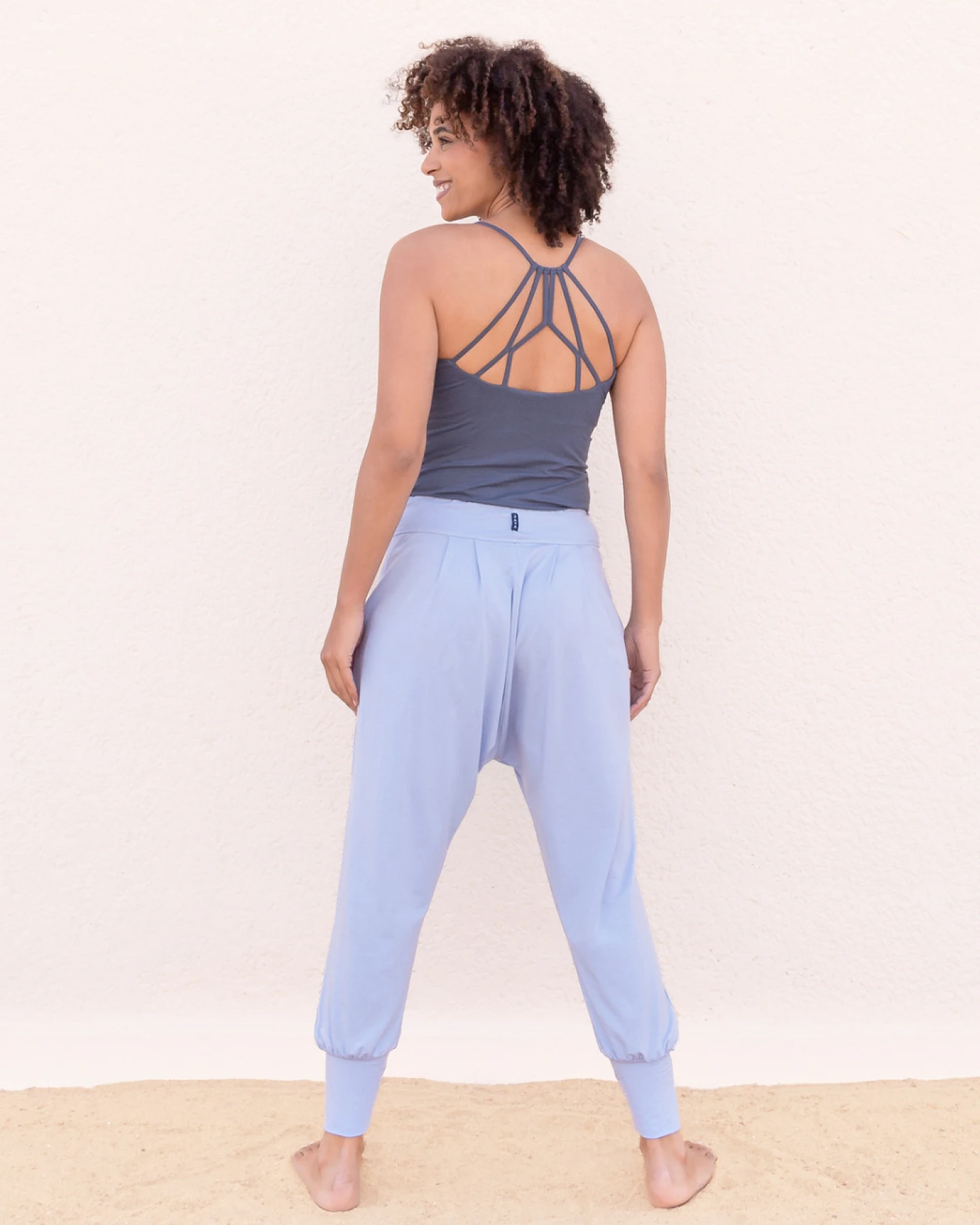 Jaya Organics Top Nicole - Bluegrey M – Ansicht 2
