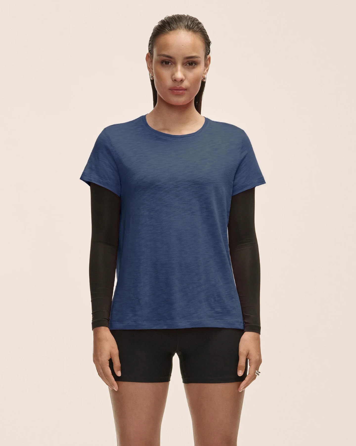 Casall Casall Soft Texture Tee Blue Shadow M – Ansicht 3
