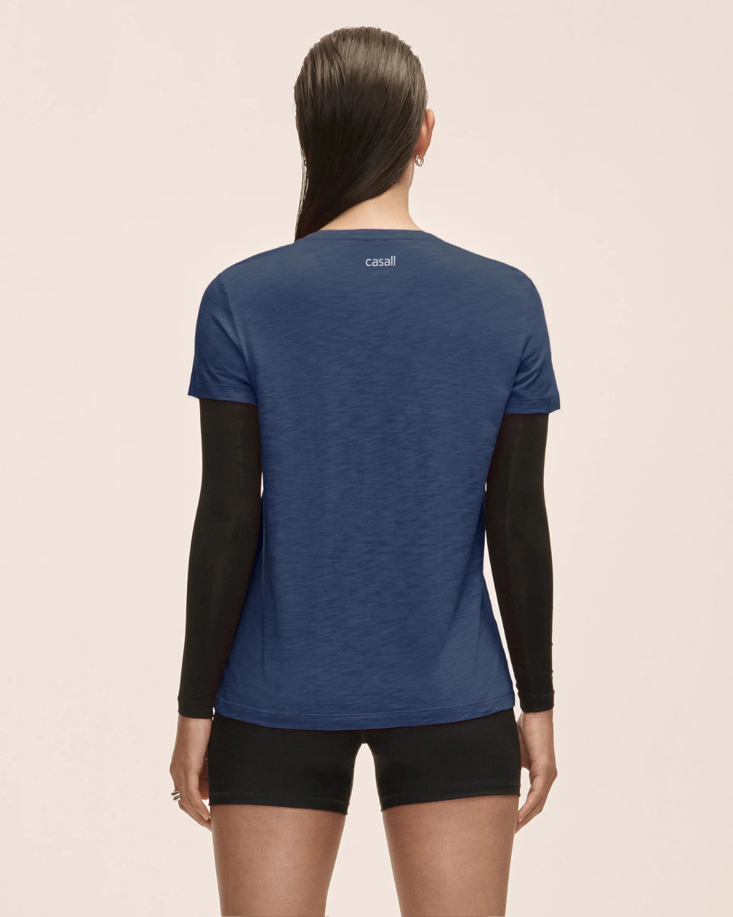Casall Casall Soft Texture Tee Blue Shadow S – Ansicht 2