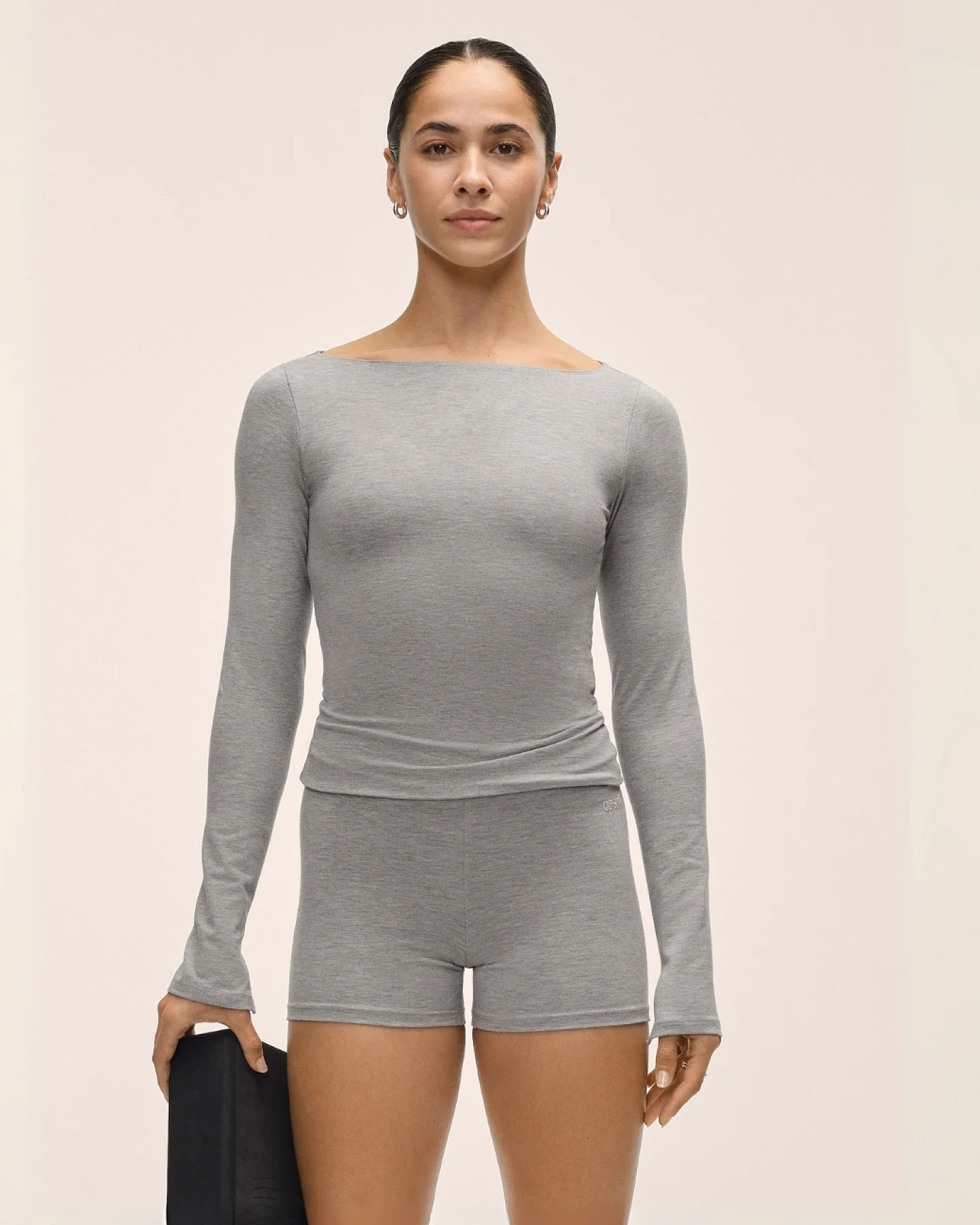 Casall Sublime Boatneck Long Sleeve Grey L – Ansicht 3