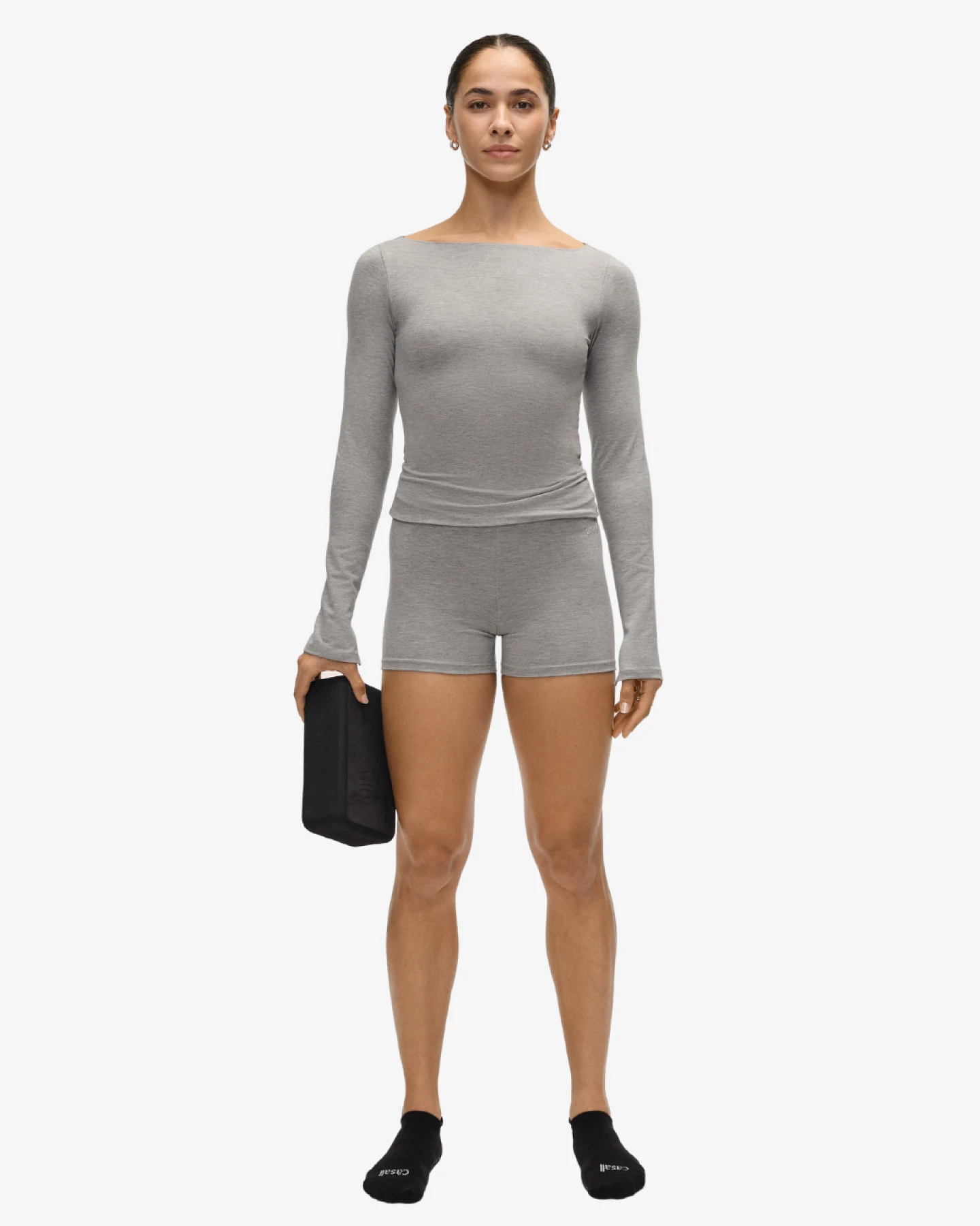 Casall Sublime Boatneck Long Sleeve Grey M – Ansicht 6