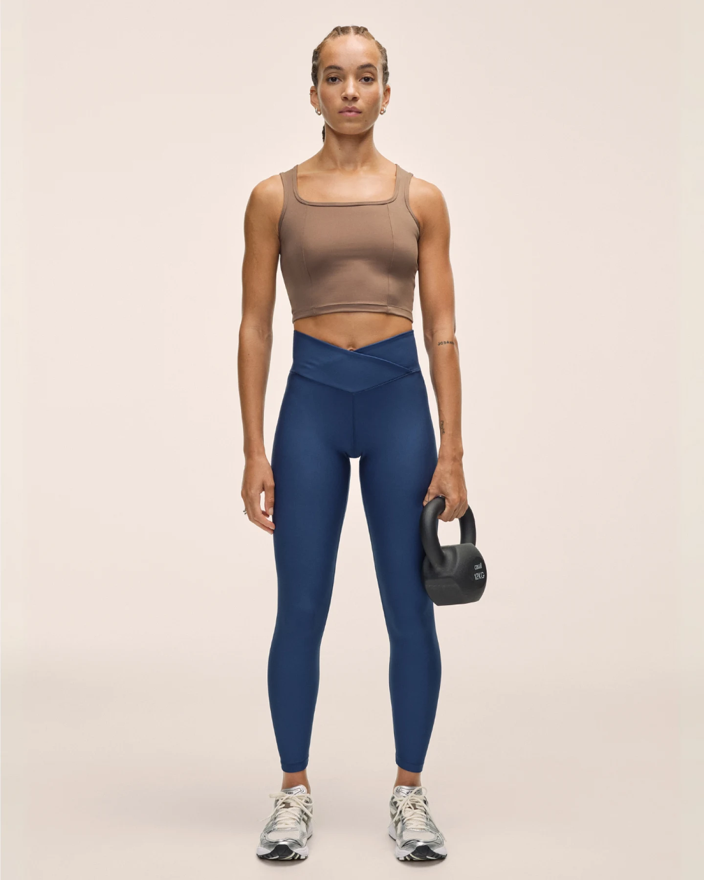 Casall Casall Edge Crop Top Khaki L – Ansicht 4