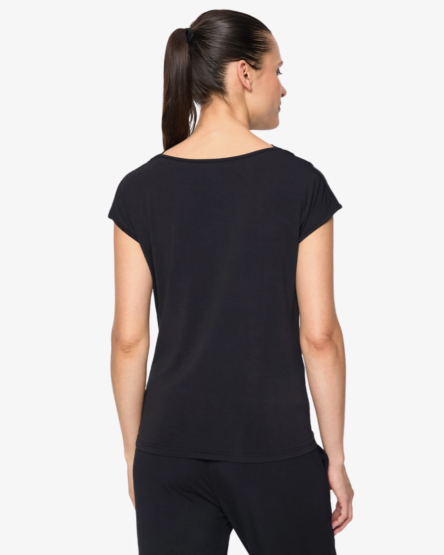 Curare Wasserfall Shirt - Black S – Ansicht 5