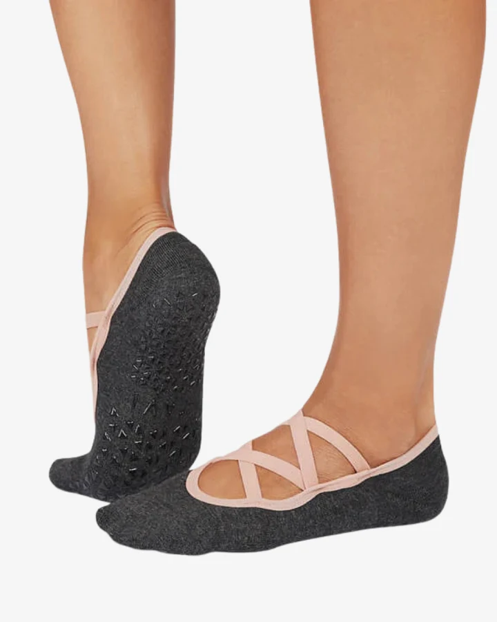 Tavi Noir Yogasocken Grip Luanna - Petal Melange Stripe S
