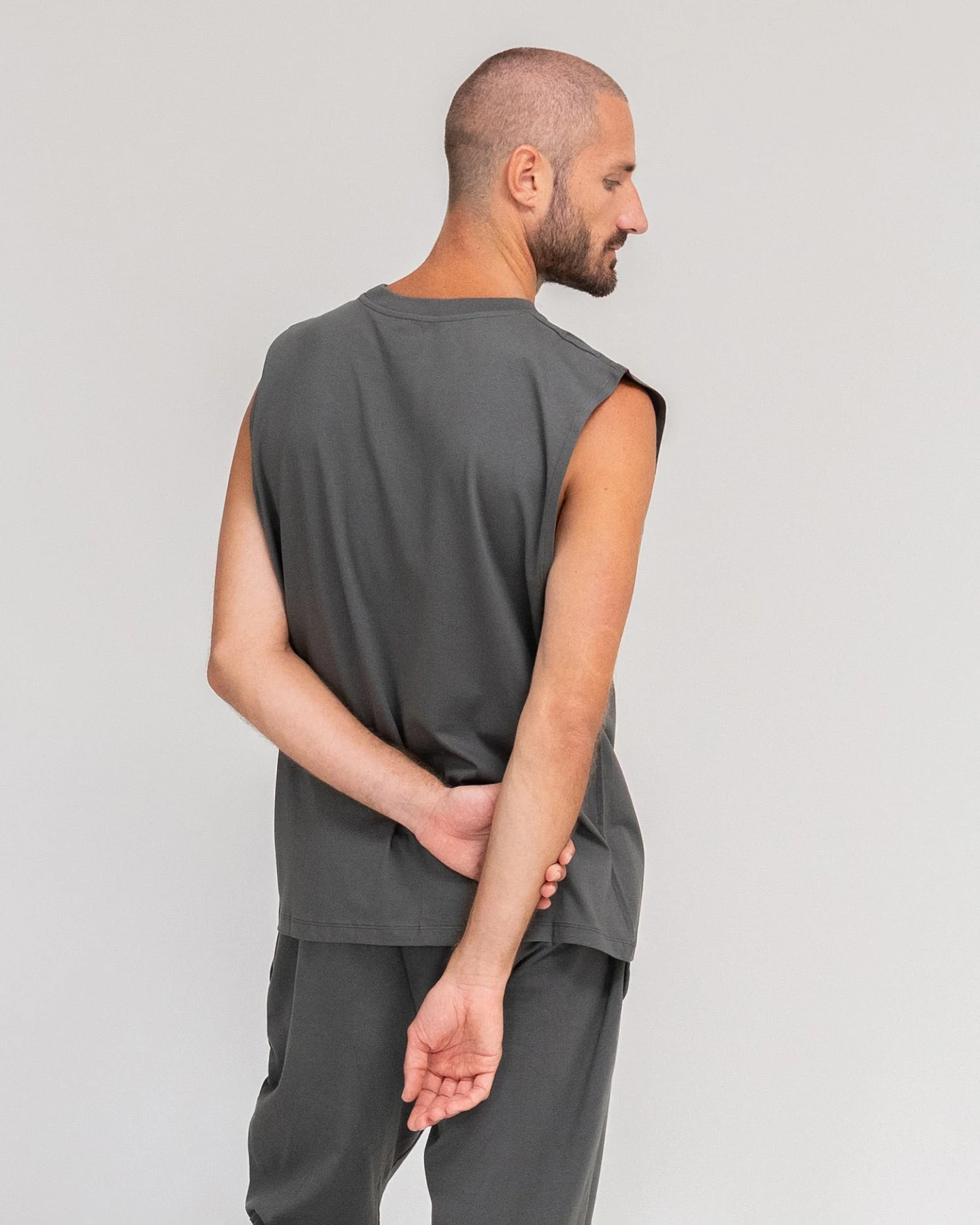 Lotuscrafts REID Mens Tank-Top Stone Blue S – Ansicht 2