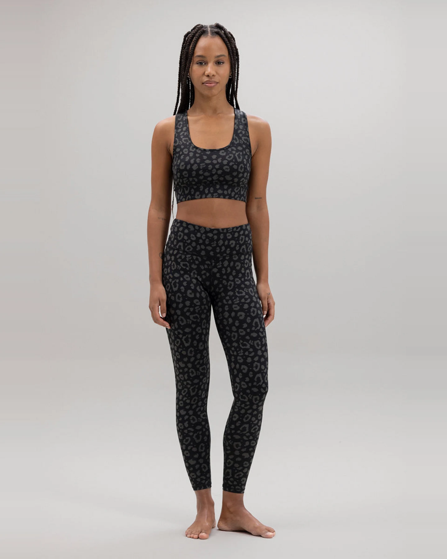 Hey Honey Cropped Leggings Leo Black L – Ansicht 2