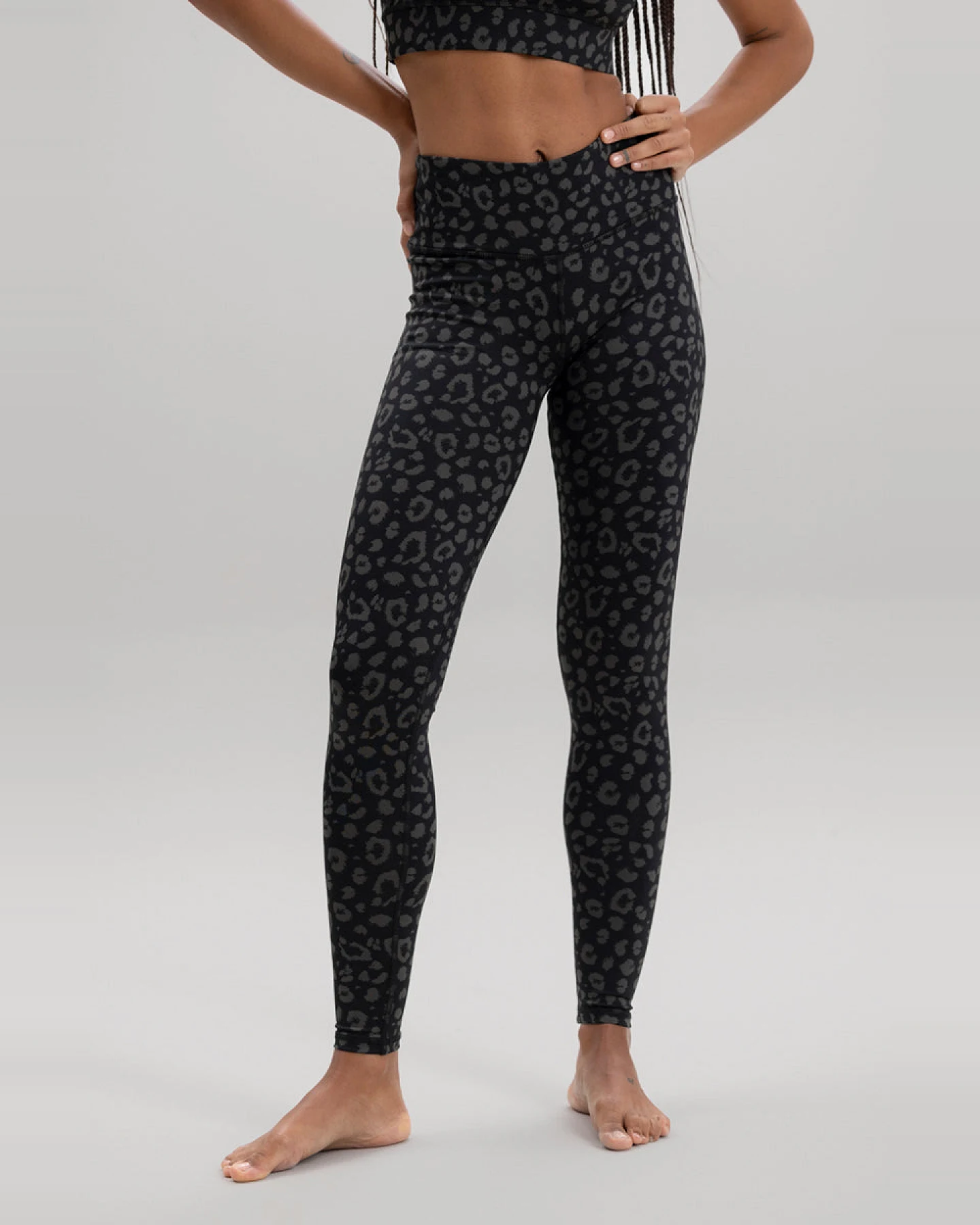 Hey Honey Cropped Leggings Leo Black L – Ansicht 6