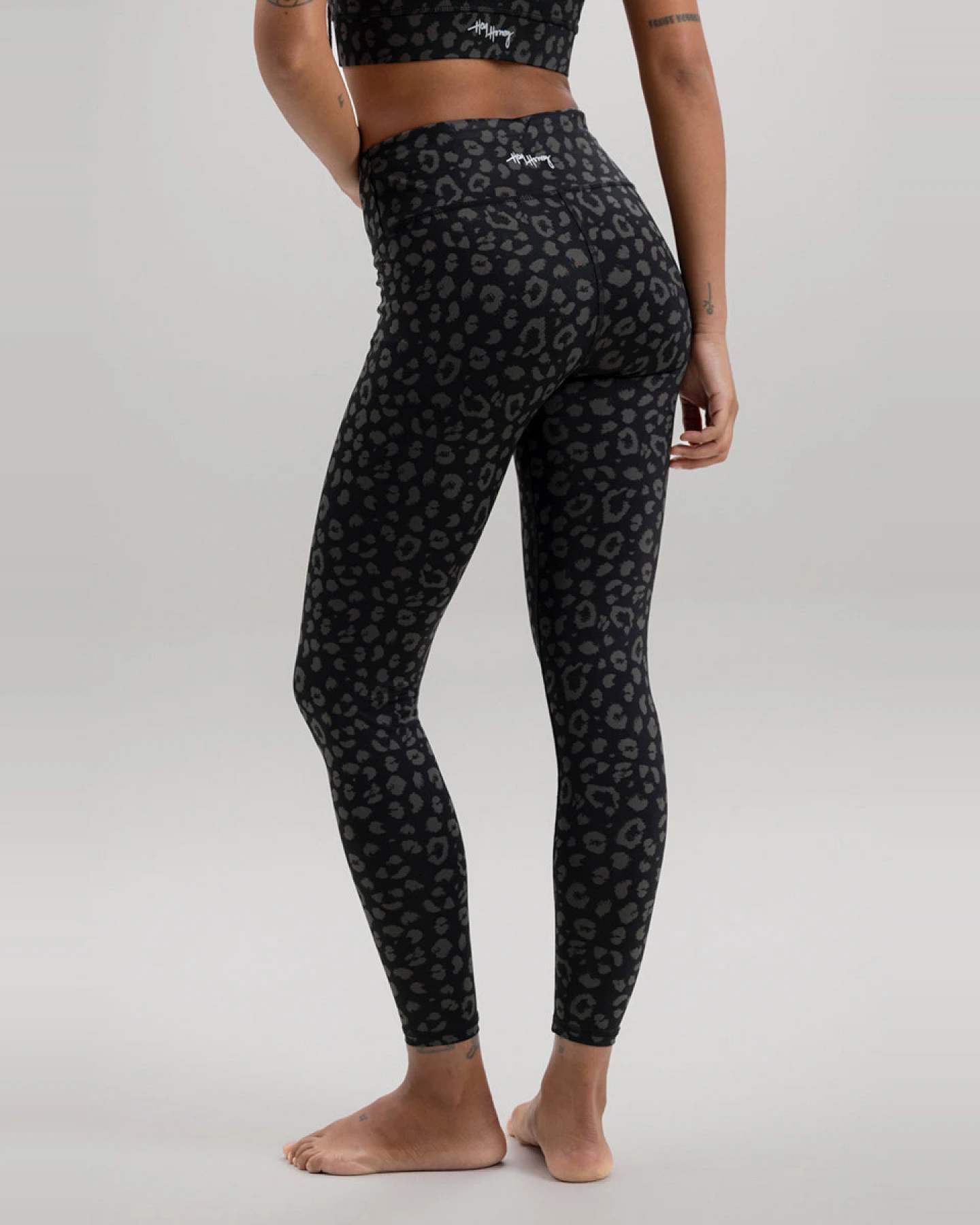 Hey Honey Cropped Leggings Leo Black S – Ansicht 5