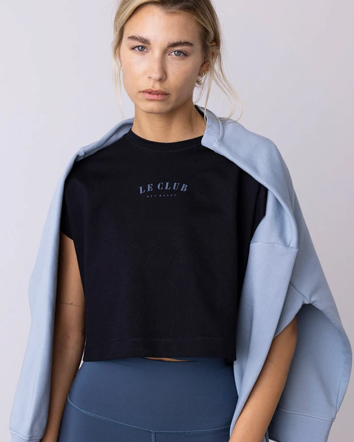 Hey Honey Cropped Shirt - Le Club L
