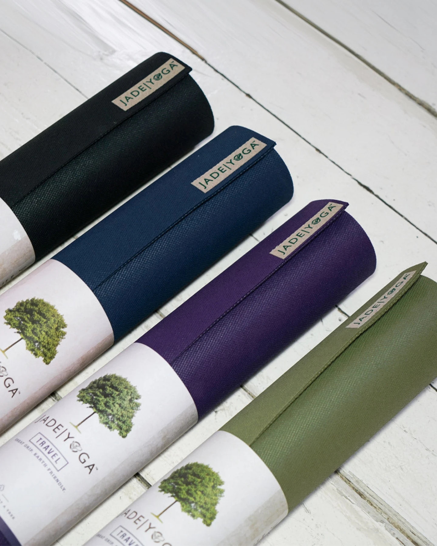 Jade Yogamatte Travel - Green 173cm – Ansicht 3