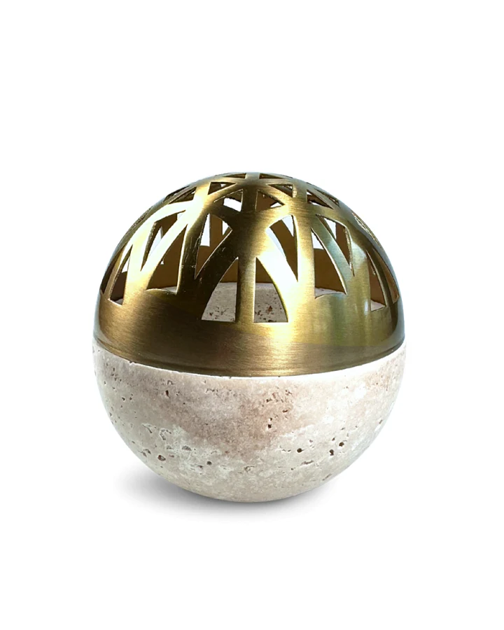 PAVA FUMA Räucherkugel Sphera Beige Gold Mini