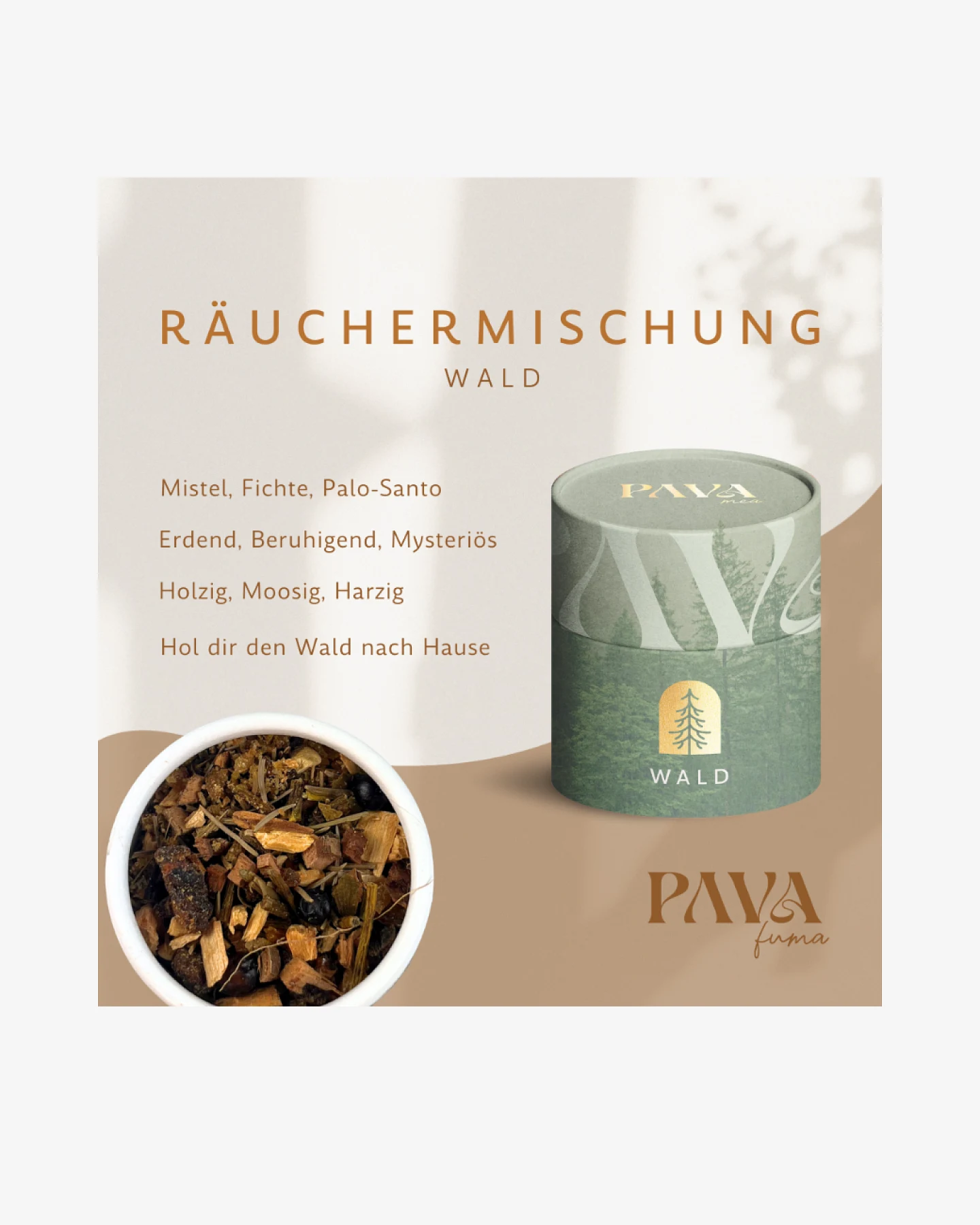 PAVA FUMA Wald Räuchermischung – Ansicht 2