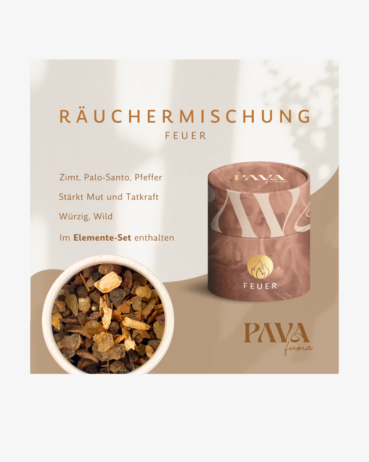 PAVA FUMA Element Feuer Räuchermischung – Ansicht 3