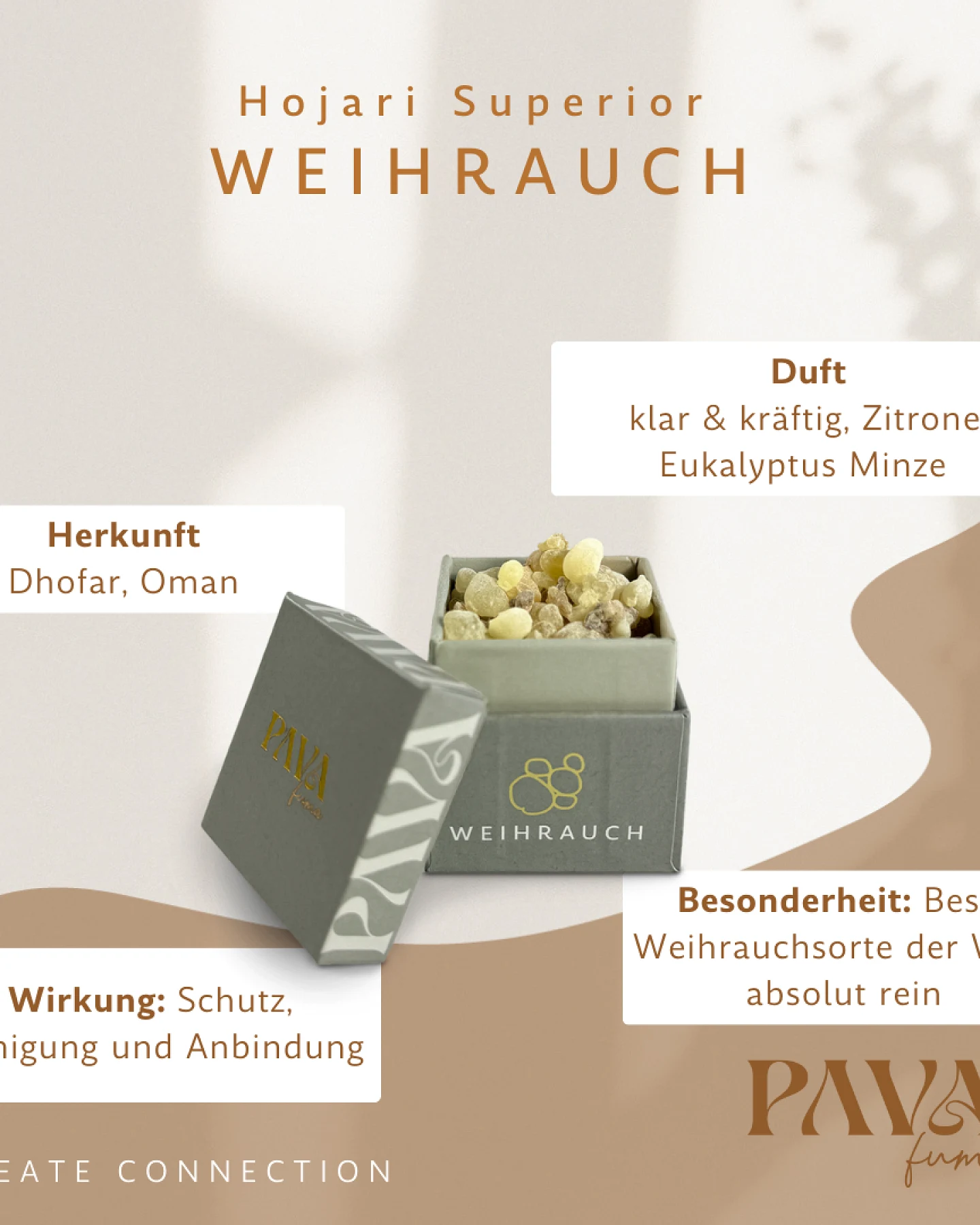 PAVA FUMA Hojari Superior Weihrauch – Ansicht 2