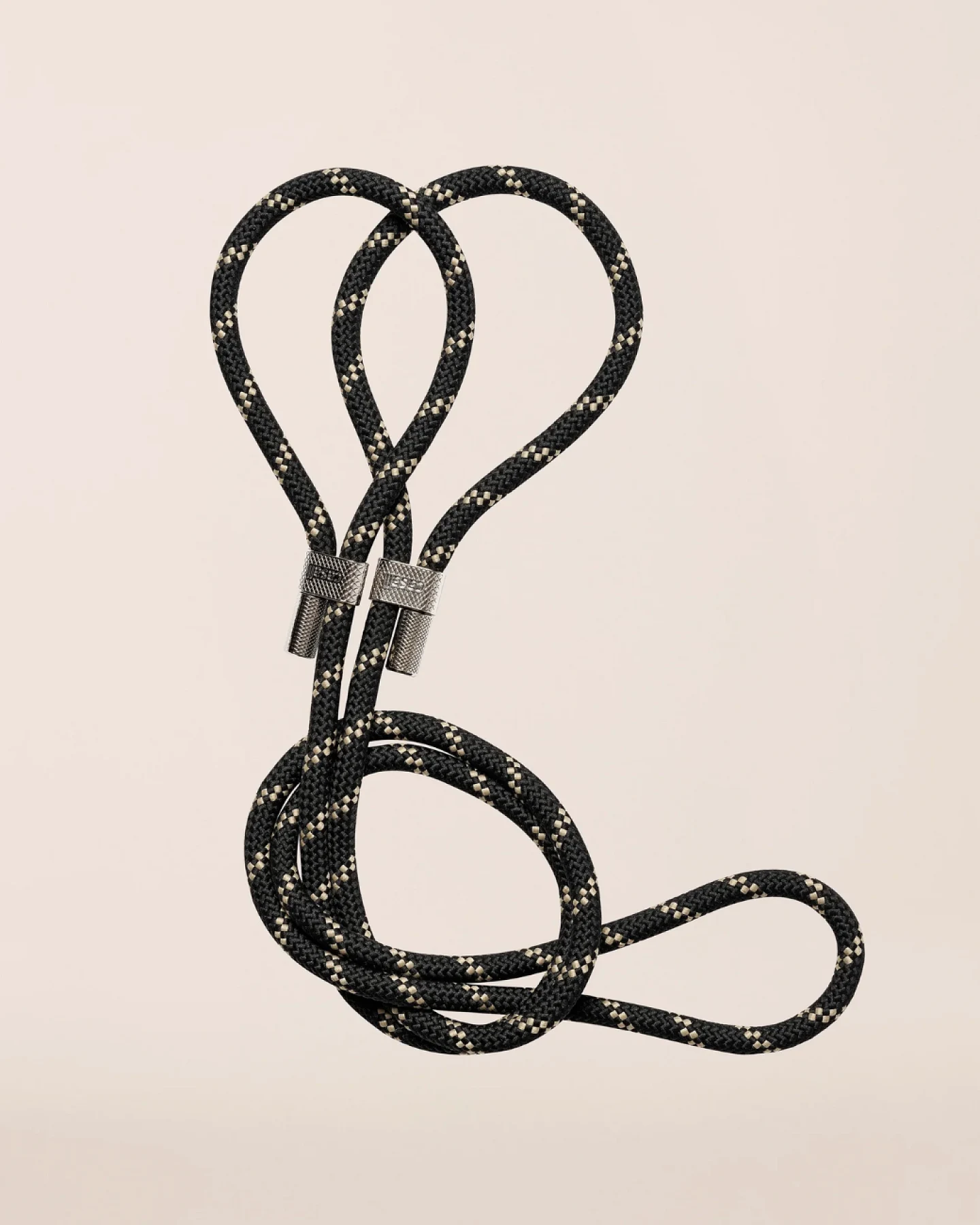 Casall Geflochtener Yoga-Tragegurt - Black/Beige – Ansicht 2